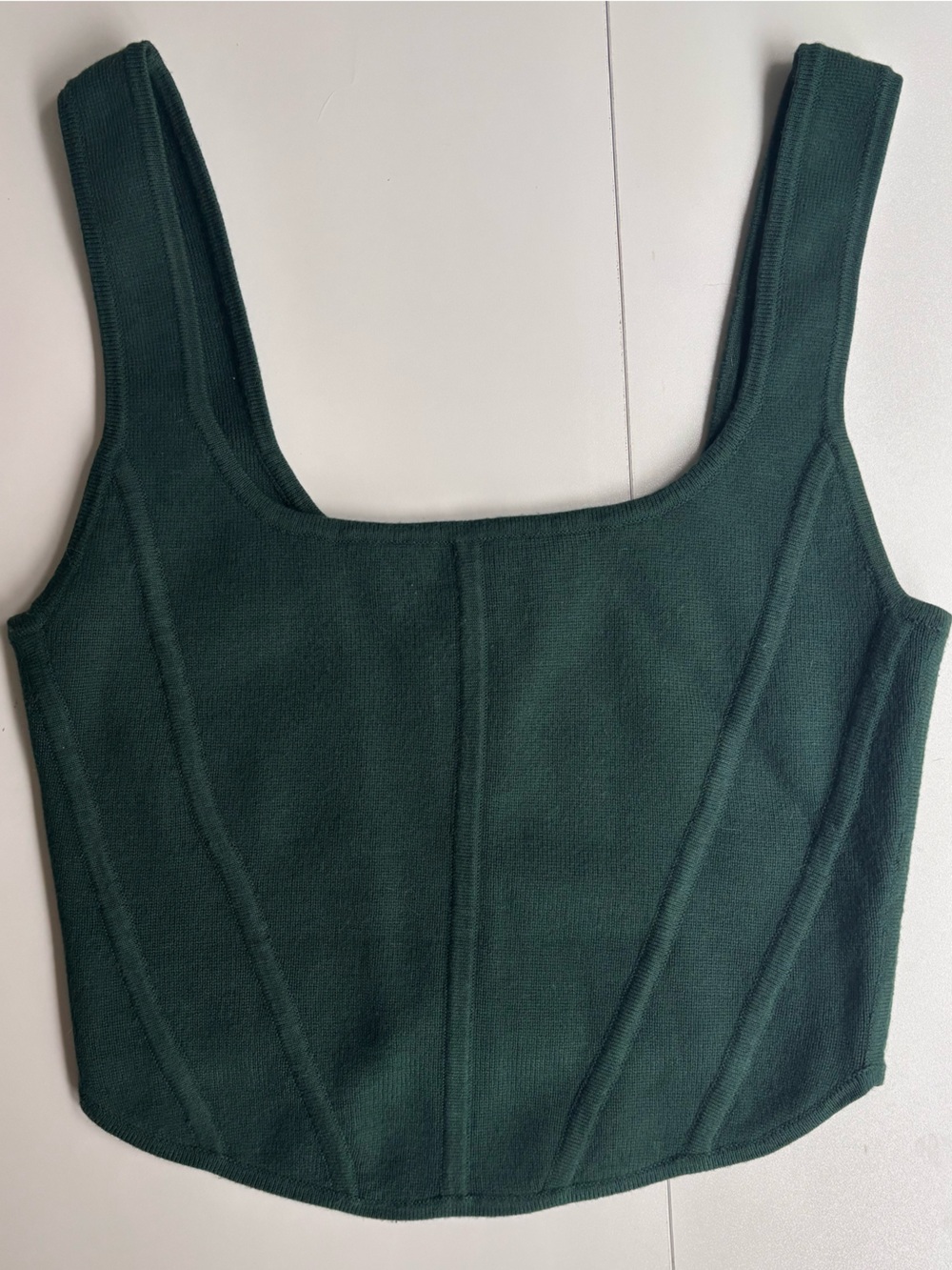 Wilfred sculpt knit bustier top